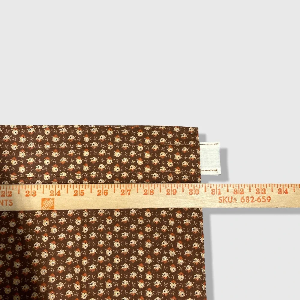 Unbranded Swag 2pc LotValance Home OS Brown‎ Floral Cottagecore Farmhouse